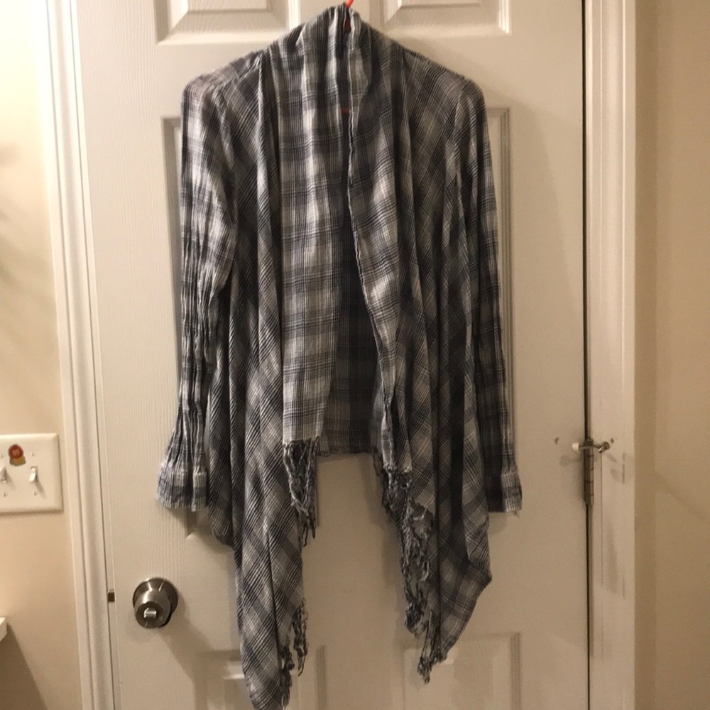 Plaid cardigan
